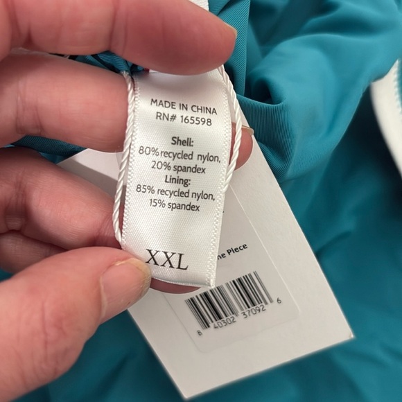 Andie The Rockley One Piece Swimsuit Baltic plus size XXL NWT - Picture 8 of 8